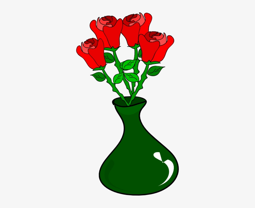 How To Set Use Vase Of Roses Clipart, transparent png #766677