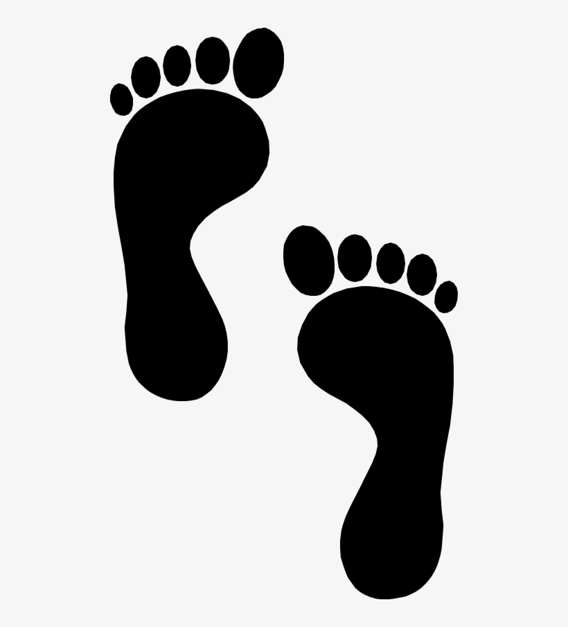 Drawing Footprints Transparent Background - Footprints Png, transparent png #766751