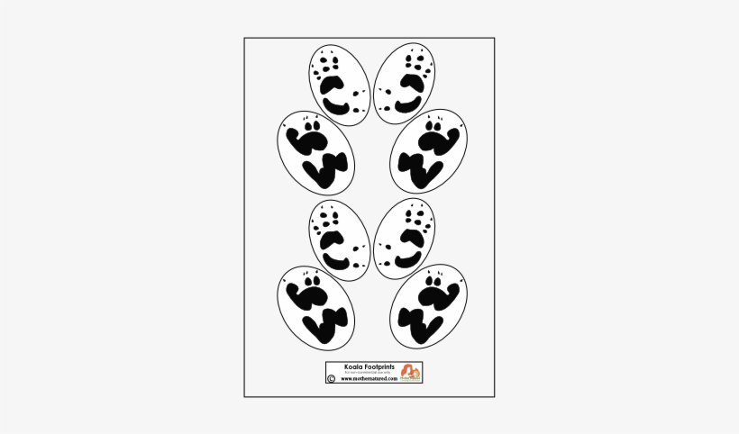 Koala Bear Footprints, Koala, Bear, Clothes Png Image - Koala Footprints, transparent png #767292