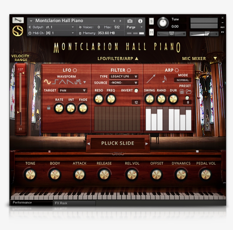 Montclarion Hall Grand Piano - Vir2 Electri6ity (electri6ity Electric Guitar Vi) Virtual, transparent png #767396