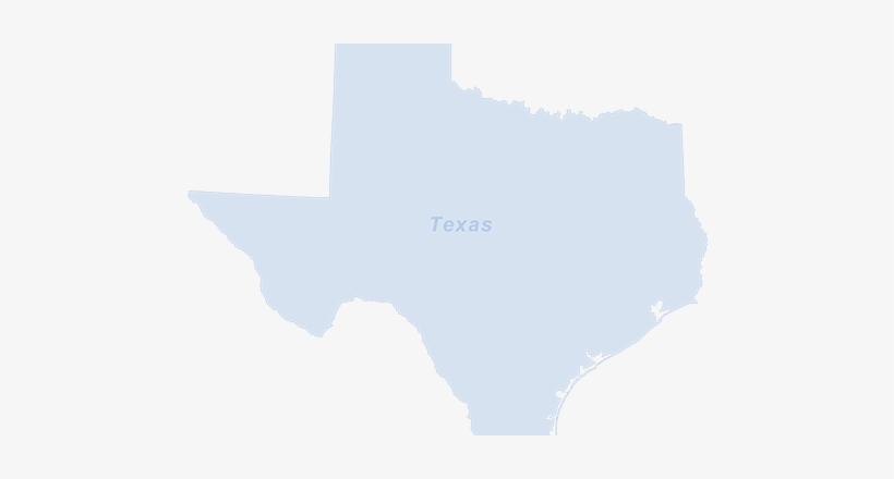 A Blue Graphic Of An Outline Of The State Of Texas - Texas Map, transparent png #767953