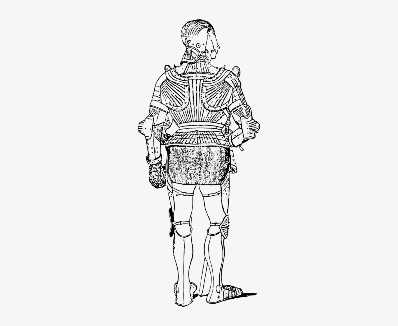 Free Vector Suit Of Armor Back Clip Art - Suit Of Armor Back, transparent png #768145