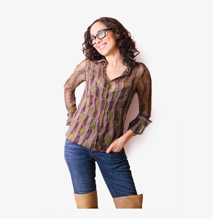 Karen With Glasses Standing With Hand In Pocket - Karen Salmansohn, transparent png #768175