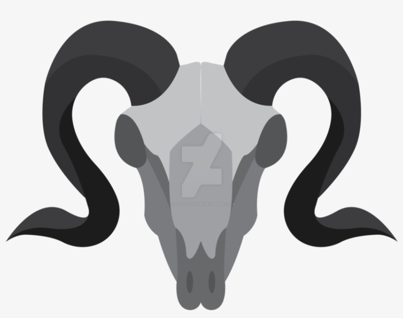 Goat Skull Logo By Carocollins1993 On Deviantart - Goat Skull Logo, transparent png #768468