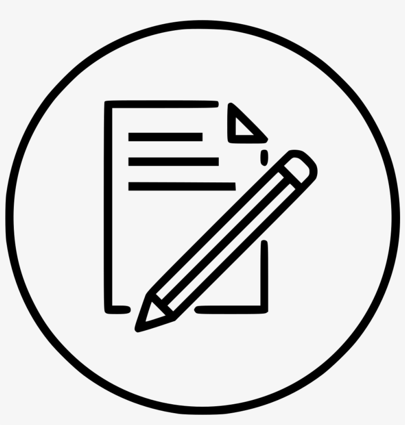 Document Paper Write Pen Drawing Png Icon - Paper And Pen Drawing, transparent png #768489