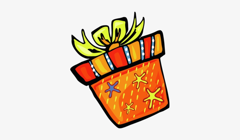 Orange Clipart Present - Orange Birthday Gifts Clipart, transparent png #768514