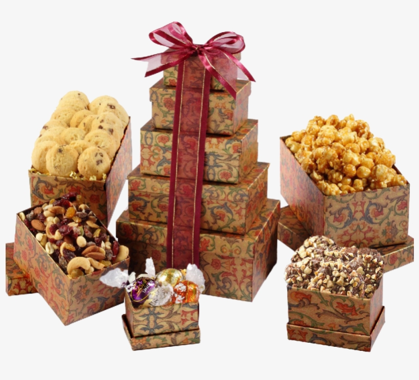 Happy Birthday Gift Tower - Broadway Basketeers Summer Fun Gift Tower With 6 Gift, transparent png #768557