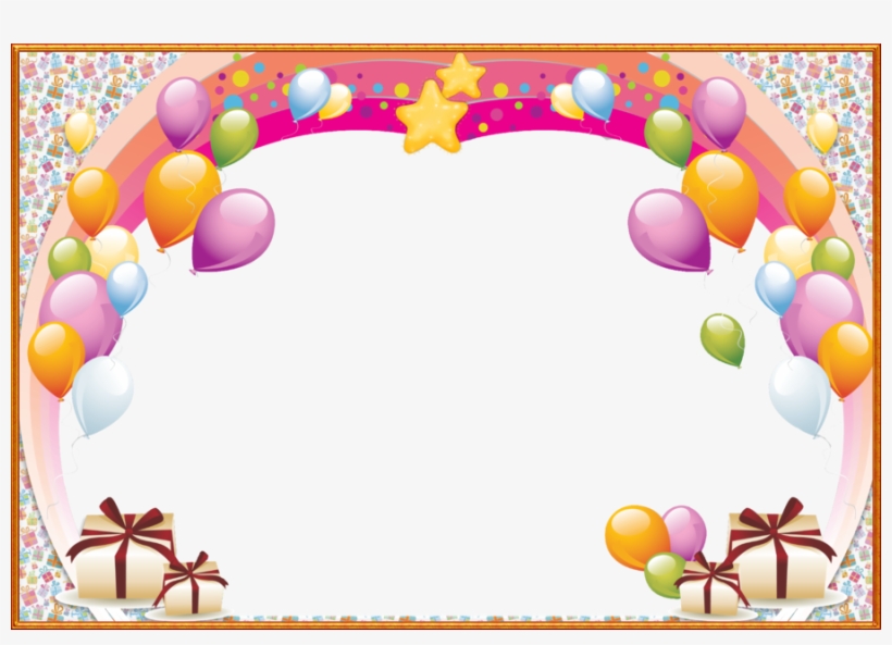 Birthday Png Frame Clipart Birthday Picture Frames - Happy Birthday Border Png, transparent png #768638