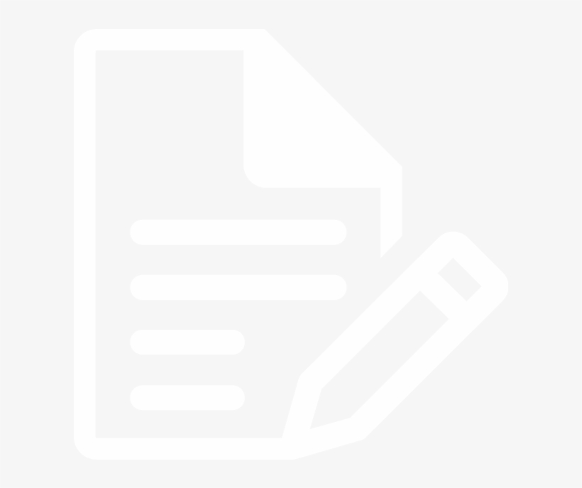 Pen, Paper, Camera, E-mail, Spreadsheets And Presentations - Paper Pen Icon White Png, transparent png #768762