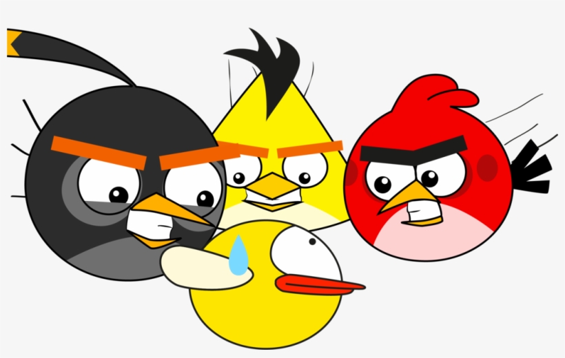 Drawn Randome Angry Bird - Flappy Bird And Angry Bird, transparent png #768873