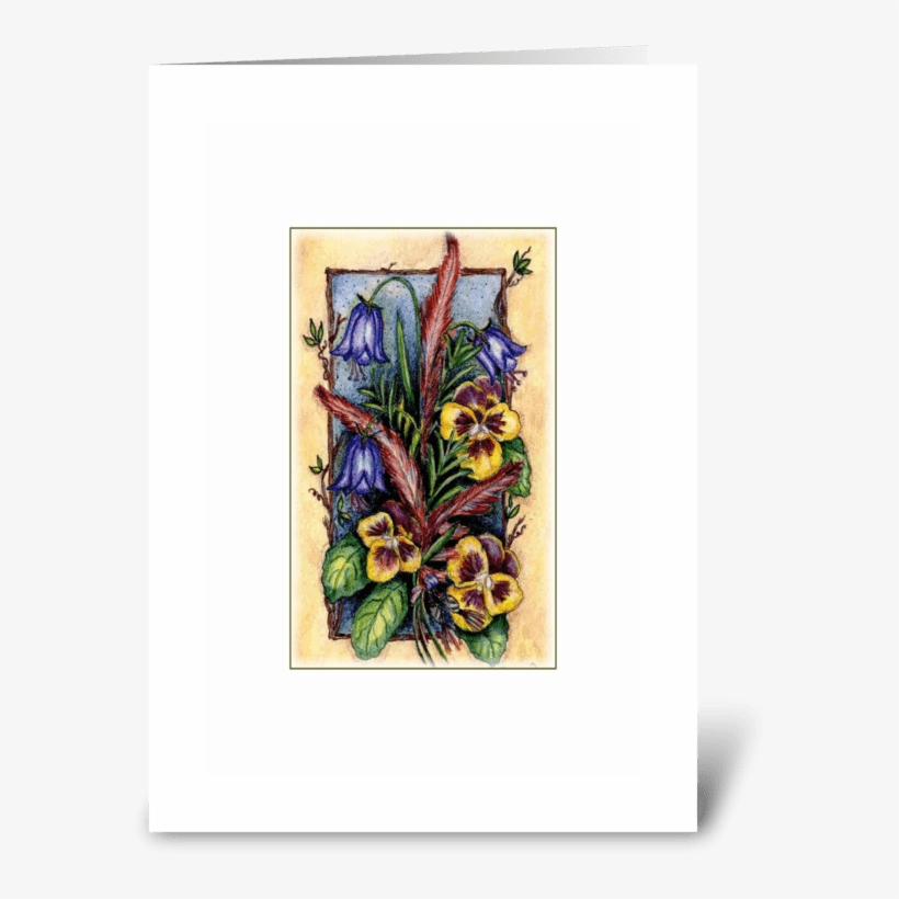 Wildflowers Greeting Card - Iris, transparent png #768980