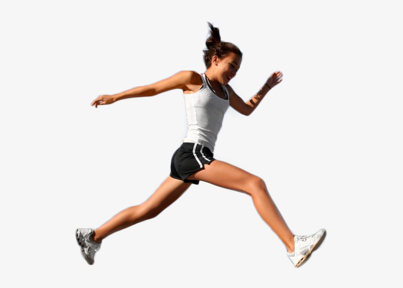 Running Girl Png - Sports Running Girl Png, transparent png #769031