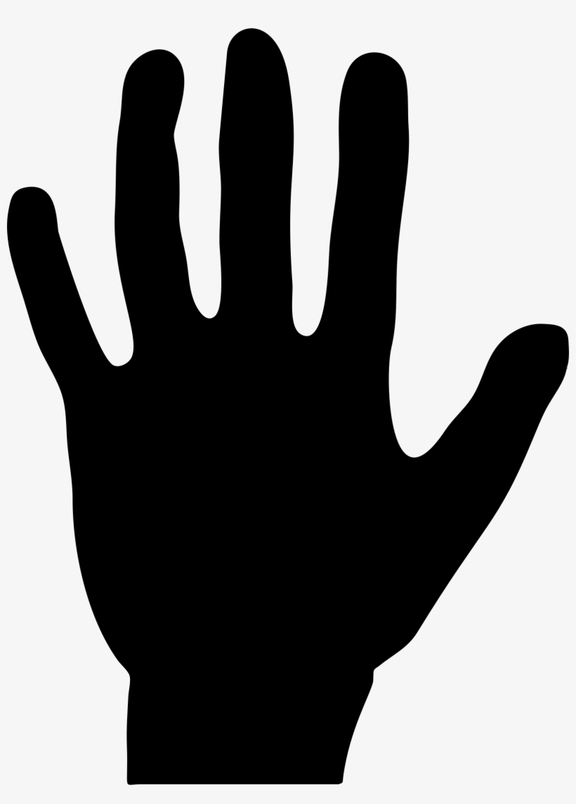 Big Image - Handprint Silhouette, transparent png #769455