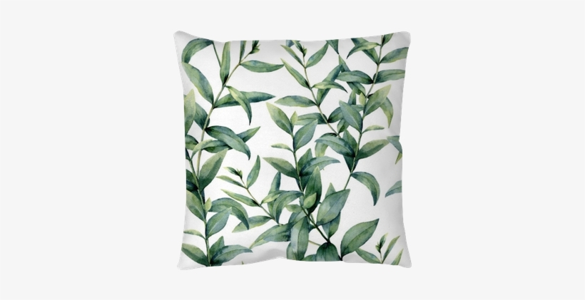 Watercolor Realistic Eucalyptus Pattern - Eucalyptus Pattern, transparent png #769527