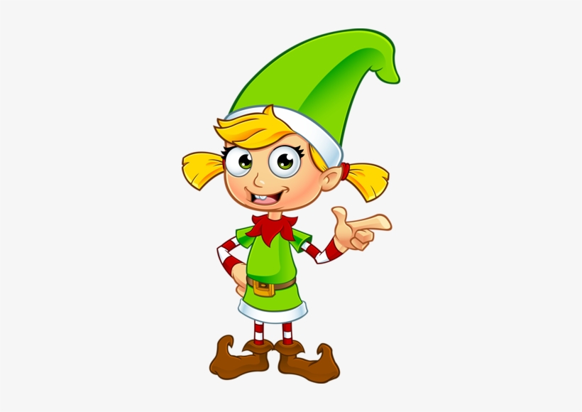 Pin By Sherryl Lustig On Christmas - Christmas Elf Female Cartoon, transparent png #769686