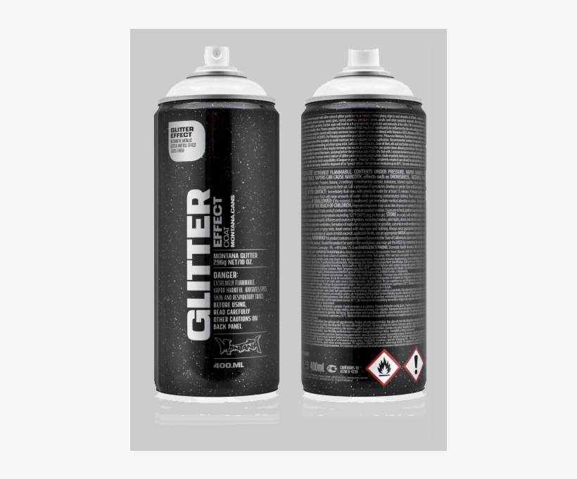 Montana Glitter Spray 400ml - Montana Effect Glitter Coat Silver, transparent png #7600226