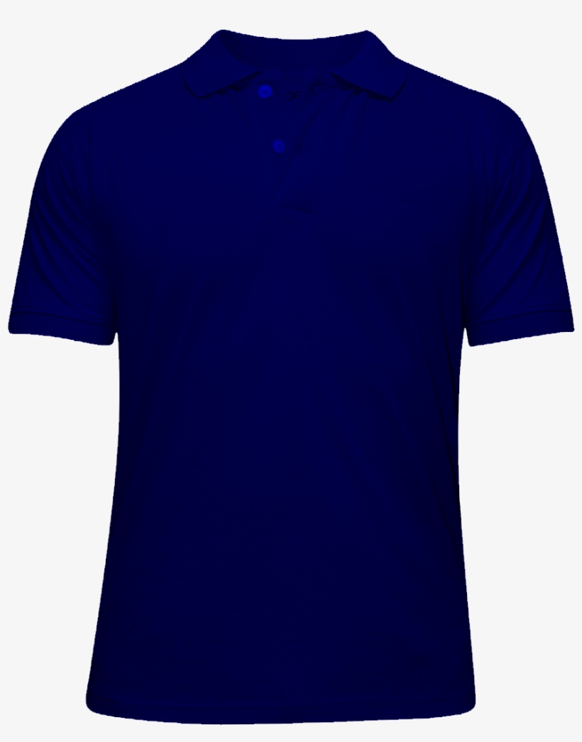 Marineblue Polo Shirt Front - Dark Blue Polo Shirt Front And Back, transparent png #7600387