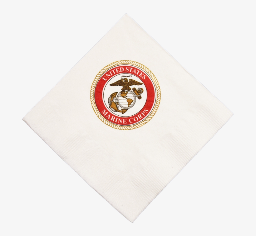 Usmc Emblem Beverage Napkins - Emblem, transparent png #7600879