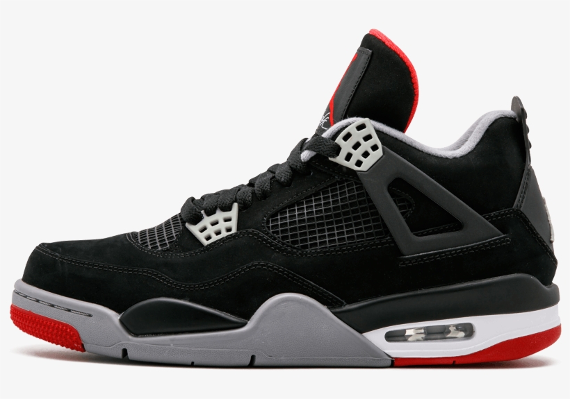 Air Jordan 4 Retro - Air Jordan 4 Bred 2019, transparent png #7601886