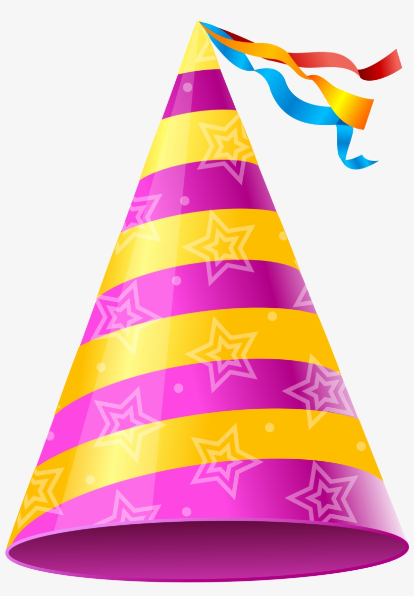 Download - Png Free Clip Art Pinterest Pink Party Hat, transparent png #7602338