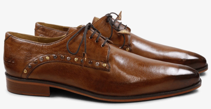 Derby Shoes Jordan 3 Milano Tan Mixed Rivets Ls Natural - Leather, transparent png #7602379