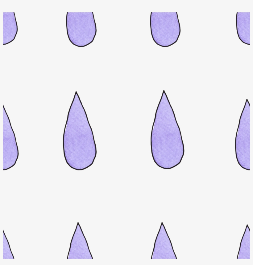 Cartoon Water Drop Transparent - Lavender, transparent png #7602926