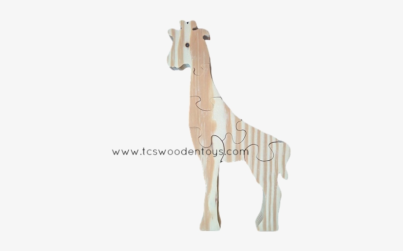 Wp121 Chunky Wooden Cutout Zoo Safari Animal Giraffe - Giraffe, transparent png #7604706