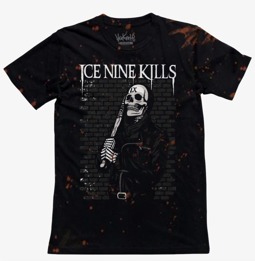 Bleached Baseball Bat Tee - Ice Nine Kills, transparent png #7604968
