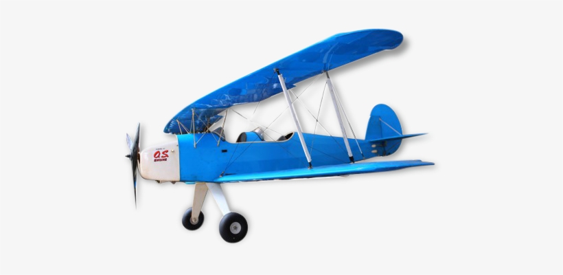 Wide Blue Vintage Biplane Airplane Model - Stampe Sv.4, transparent png #7605139
