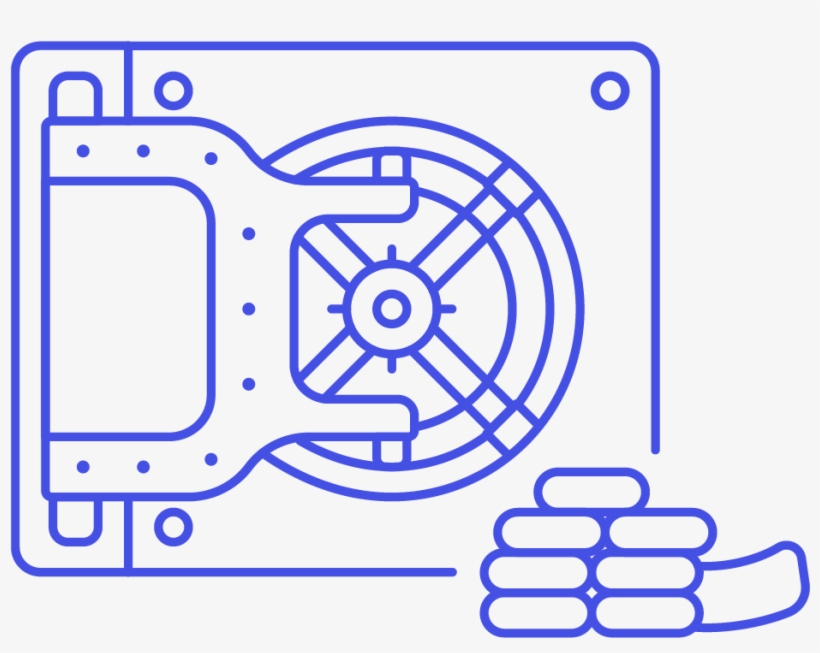 23 Vault Bank Safe - Circle, transparent png #7605338