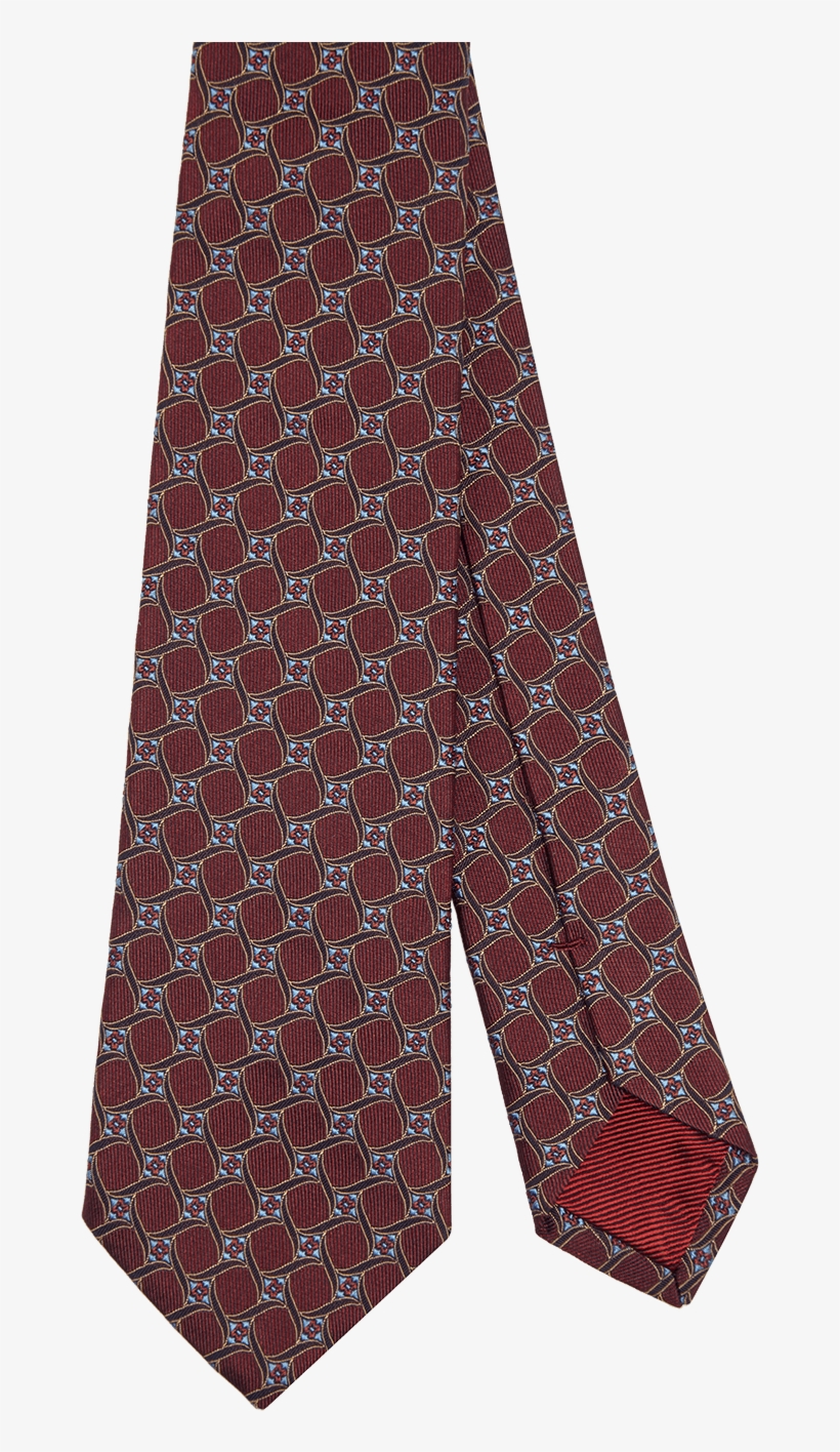 Bordeaux Silk Tie With Black And Azure Micropattern - Five Nights At Freddy's Twisted Ones, transparent png #7605379