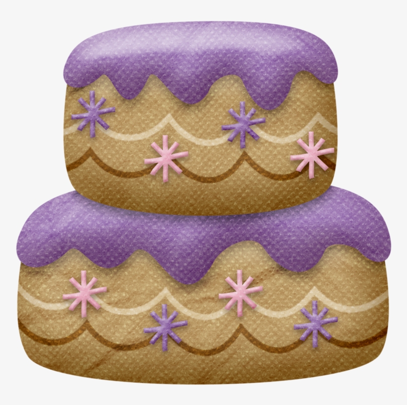 Birthday Cake Clipart Lavender - Birthday, transparent png #7605536