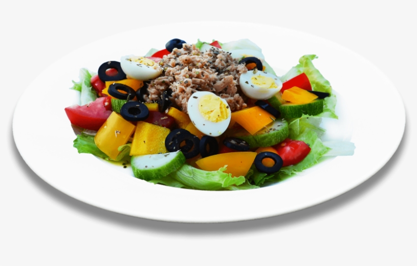 Salad With Vegetables And Tuna - Fruit Salad, transparent png #7606533