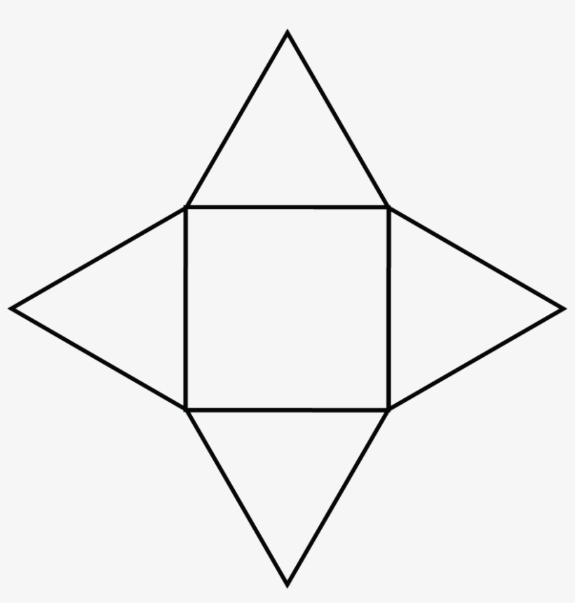 Students Can Make An Accurate Net For The Square Based - Pyramid, transparent png #7606951