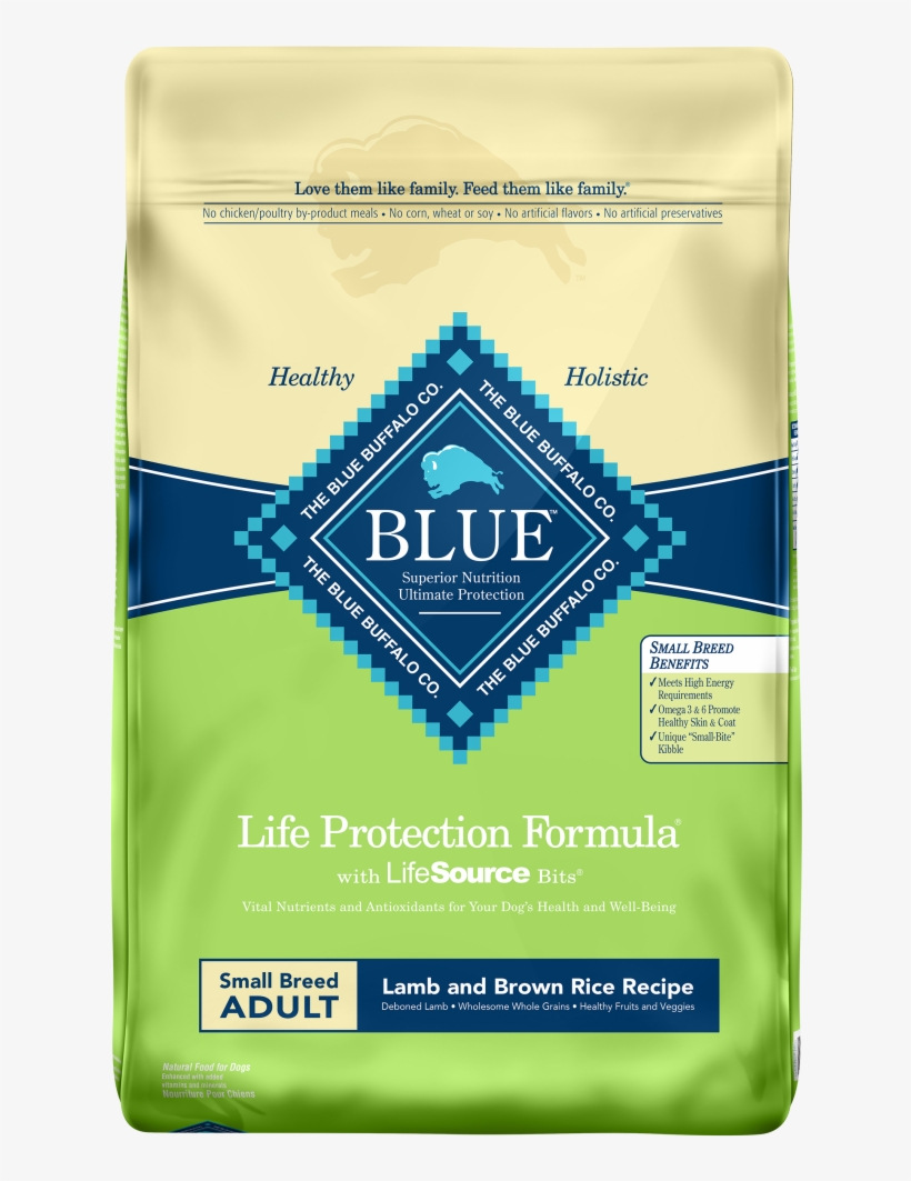 Blue Buffalo Life Protection Small Breed Adult Lamb - Blue Buffalo Chicken Rice Puppy, transparent png #7606992