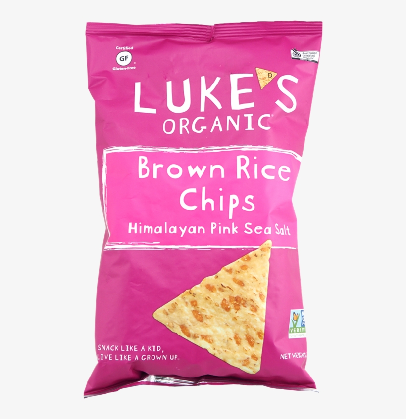 Picture Of Luke's Brown Rice Chips - Luke's Organic Brown Rice Chips, transparent png #7607252