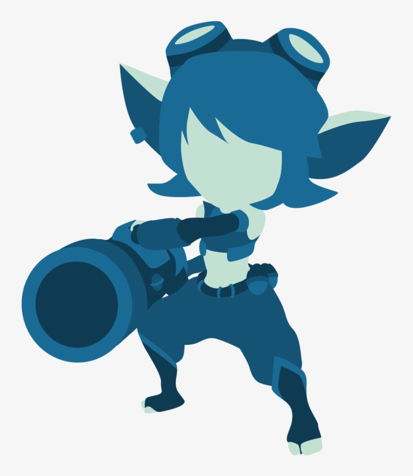 Tristana From Lol (blue) By Cakesake - League Of Legends Character Vector, transparent png #7608079