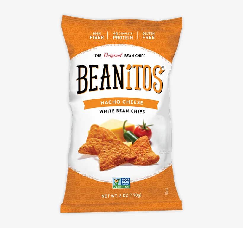 Beanito White Bean Nacho Cheese Chips 6 Oz - Beanitos Nacho Cheese White Bean Chips, transparent png #7608493