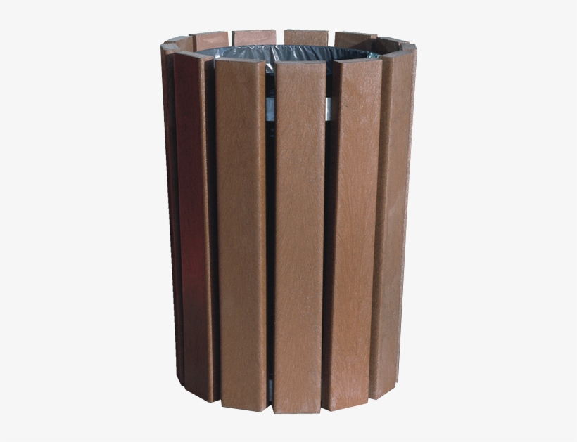 Round Litter Bin - Plywood, transparent png #7608807