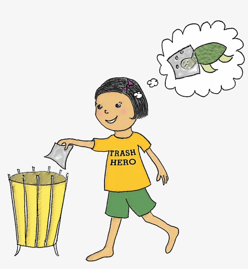 Litter-girl - Someone Littering Clipart, transparent png #7609025