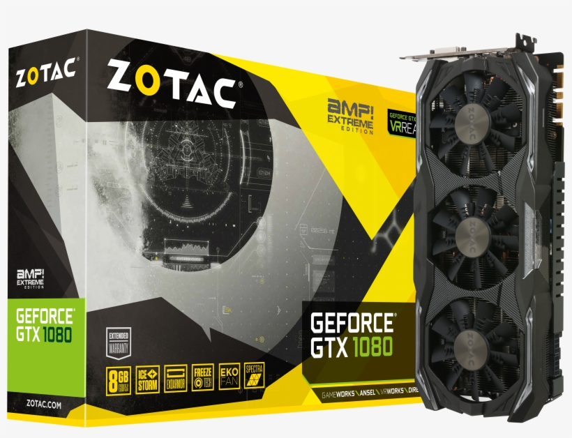 The Most Identifiable Feature Of Our Graphics Card - Gtx 1080 Amp Extreme, transparent png #7609248