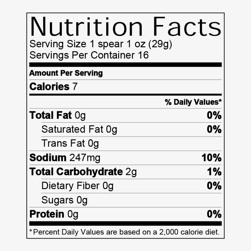 Spicy Dill Pickle Spears - Custard Powder Nutritive Value, transparent png #7609414