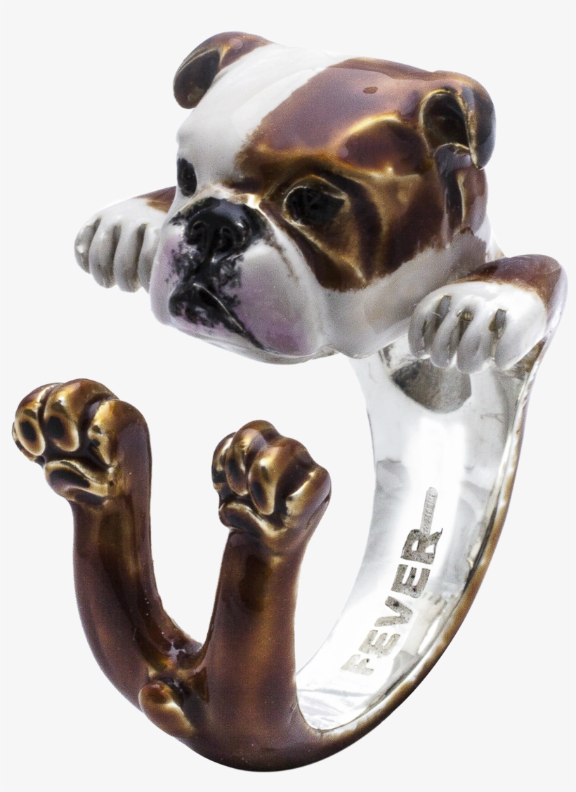 English Bulldog Hug Ring - Dog Fever Bulldog English, transparent png #7610362