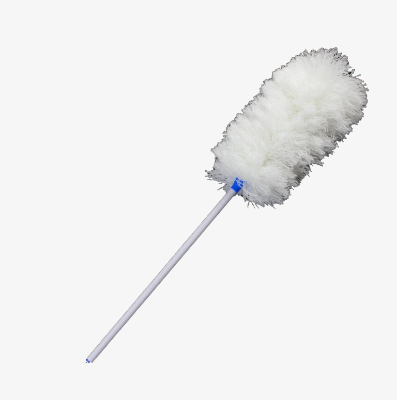 Microfiber Duster 28" White W/ Plastic Handle - Brush, transparent png #7610445