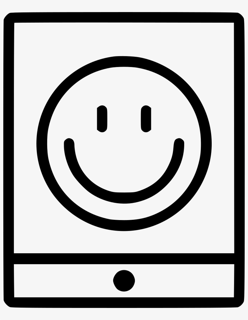 Tablet Portable Smiley Face Emoticon Comments - Smiley, transparent png #7610765