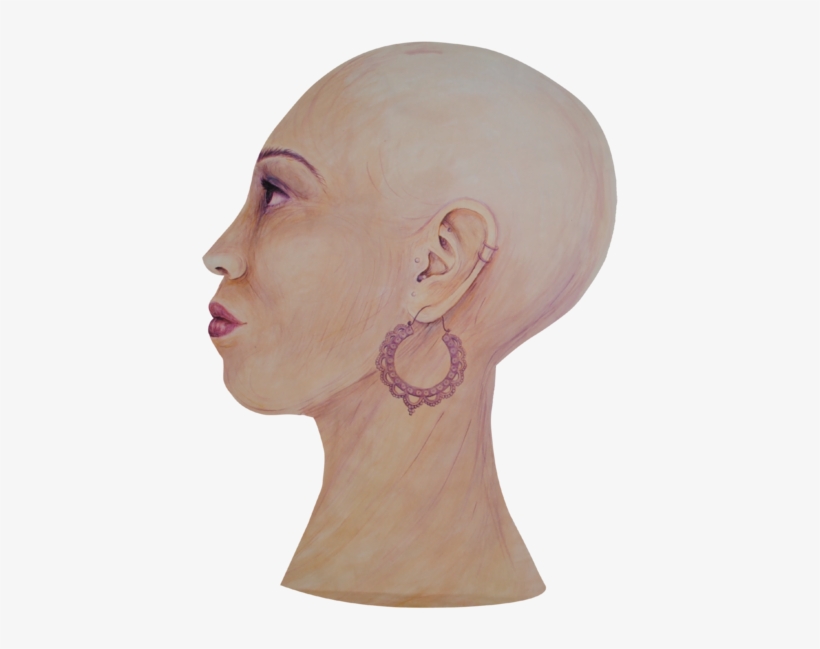 01 Head Face Left-01 - Bust, transparent png #7611125