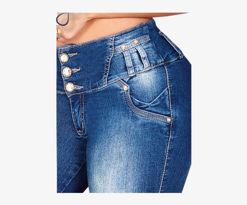Light Wash 5 Pocket Mid Rise Jean, Magic - Pocket, transparent png #7611187
