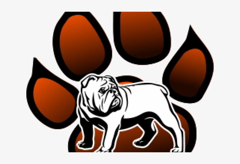 English Bulldog Clipart Back To School - Bulldog Dxf File, transparent png #7611217