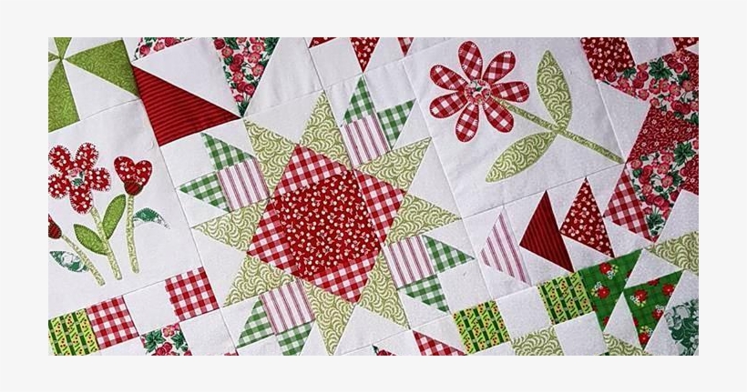 Vintage Tea Dance Quilt Close Up - Patchwork, transparent png #7611222