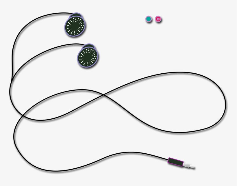 Mobile Earphone Png Transparent - Phone Headphone Png, transparent png #7611486